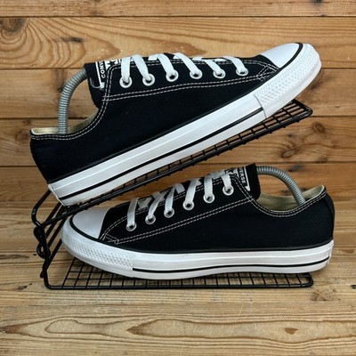 Converse Turnschuhe Damen Größe UK 8 All Star schwarz weiß Canvas Freizeitschuhe CT