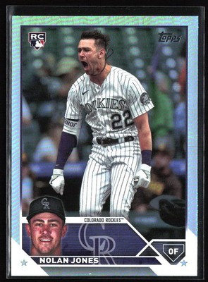 2023 Topps Update #US85 Nolan Jones Rainbow Foil