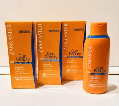 Lancaster Sun Beauty Silky Milk Körper Cream SPF 15 ( 3 x 175 ml )
