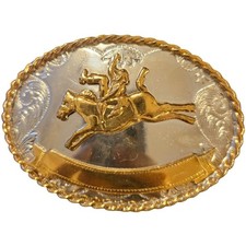 Bronco Riding Cowboy Belt Buckle