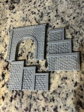 Ho Scale Tunnel Portal With Side Retaining Walls Model Train Diorama