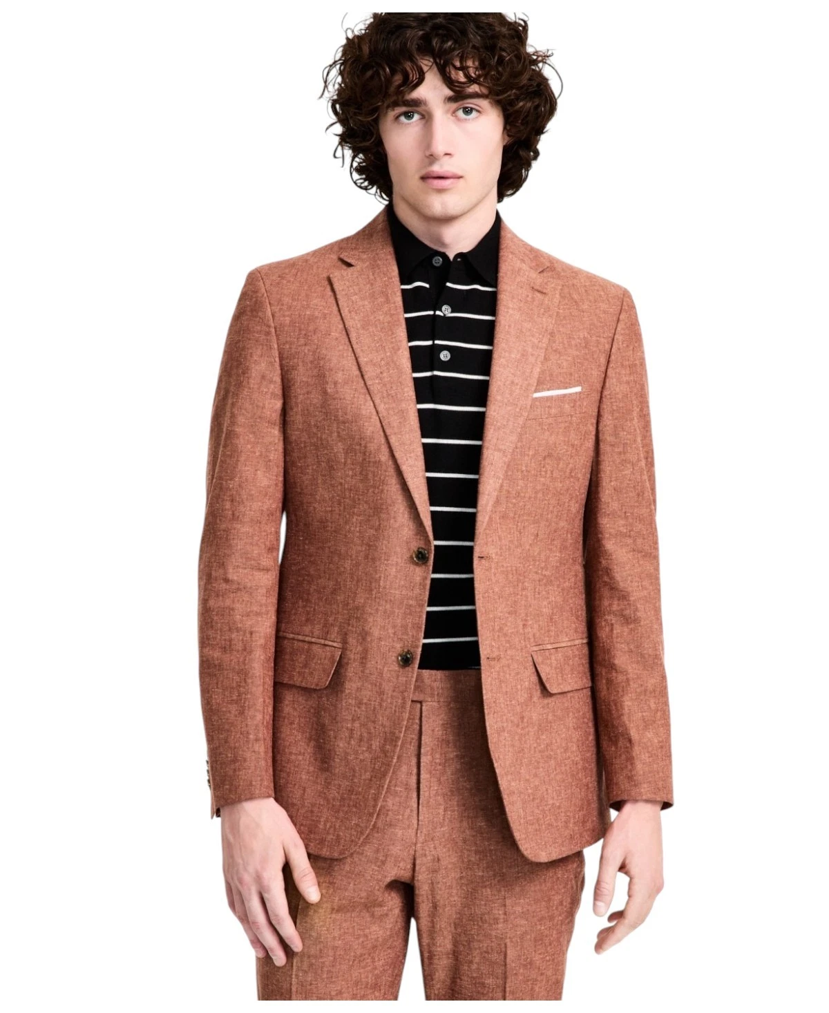 Tommy Hilfiger Mens Modern fit Suit Jacket Blazer 36 S Brown Solid Linen Linen
Opens in a new window