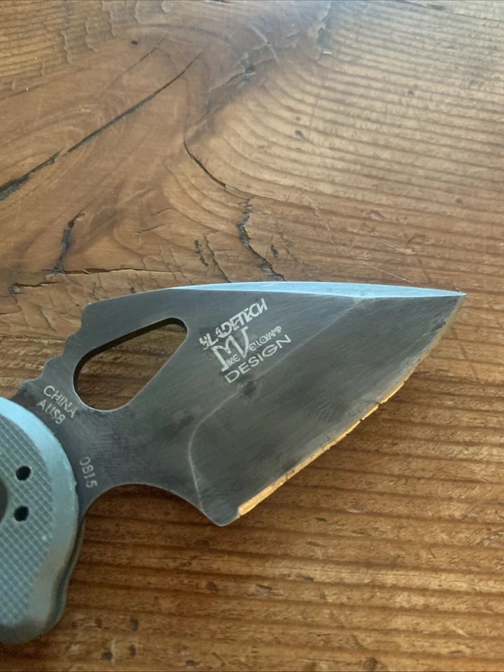 5.11 Tactical BladeTech Mike Vellekamp Design AUS 8 Black Folding Knife F To G - Image 3 of 4