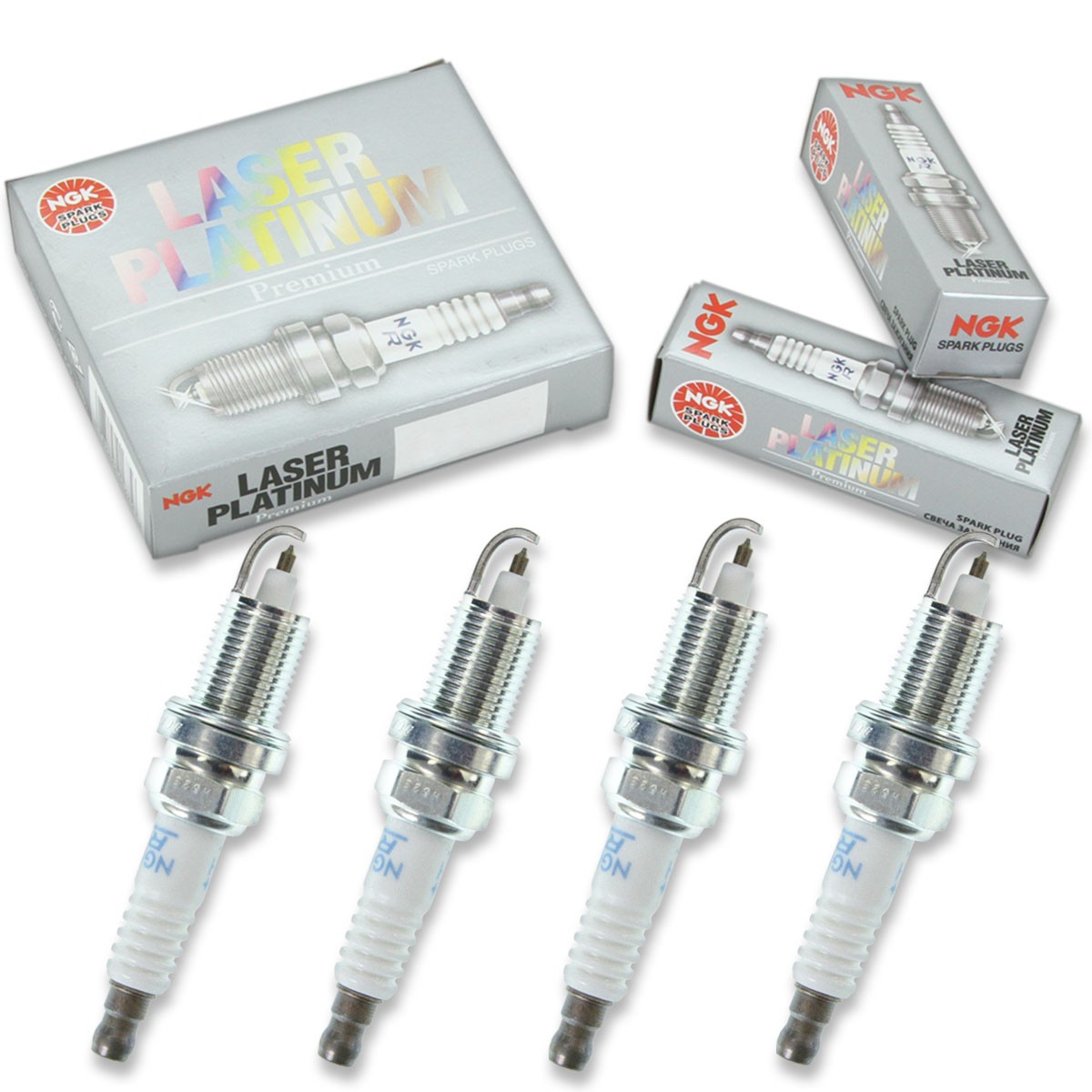 4pcs 2005 Evinrude E250FCXSOB NGK Laser Platinum Spark Plugs 250 HP Kit Set nx