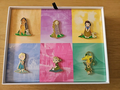 Disney Pin Trading Pincess Animators Collection Pin Trading 6er Set Le 1300