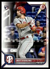 2022 Bowman Matt Vierling Rookie Philadelphia Phillies #89