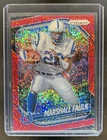 2025 Panini Prizm Football Red Sparkle Marshall Faulk #75
