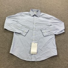 Brooks Brothers Shirt Mens 15.5 34/35 Blue Non Iron 1818 Regular Fit Cotton