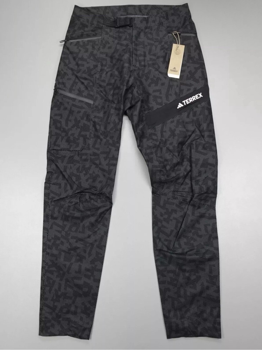 Adidas Terrex Techrock RAIN.RDY Primeknit Pants Black Grey 34