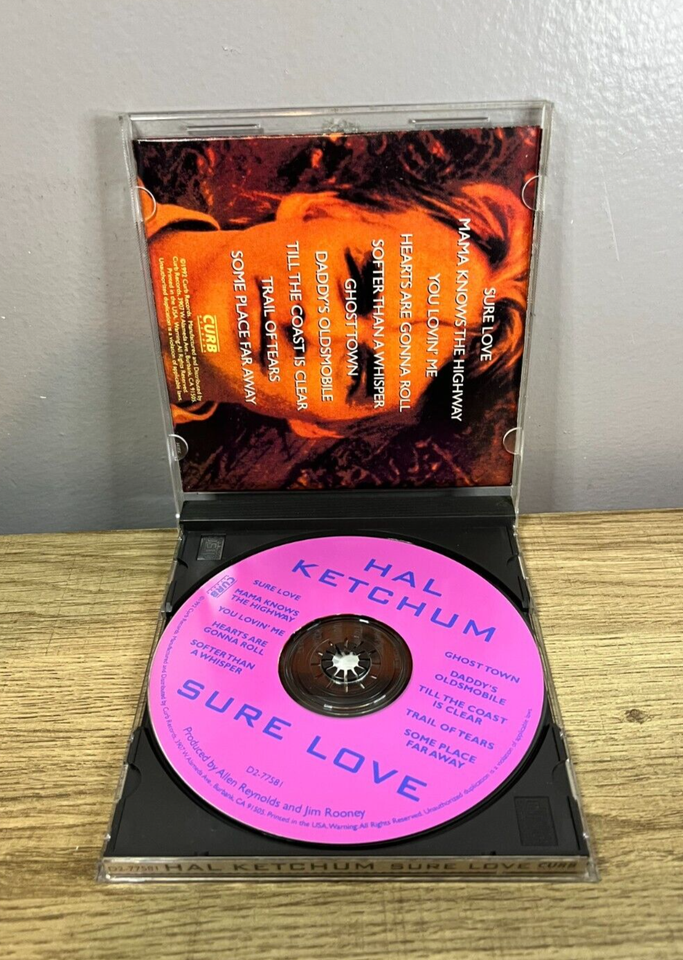Hal Ketchum Sure Love CD 1992 Curb Records Country VG