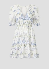 Saylor Gracey White & Blue Dress