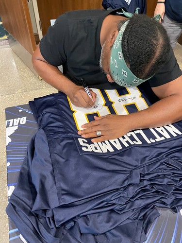 LOU HOLTZ & RAGHIB ROCKET ISMAIL NOTRE DAME SIGNED NATL CHAMPS JERSEY JSA PROOF - Picture 2 of 10
