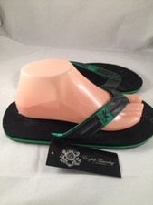 English Laundry Mens Size Small 7/8 Flip Flop NWT Black Green