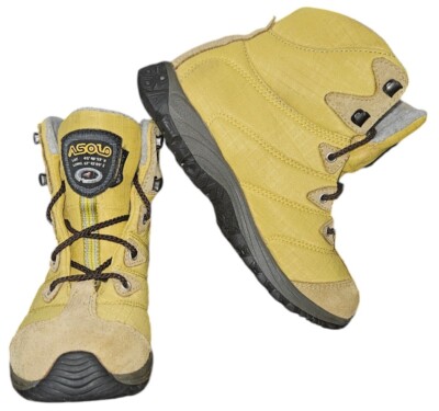 Asolo Trekking Dragon GV Childrens Yellow Shoes U.S. 12 1/3 Gore-Tex GTX Vibram 
