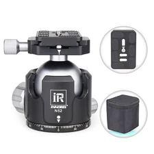 INNOREL Low Profile Tripod Ball Head Panoramic CNC Metal Ballhead N52 for Tripod