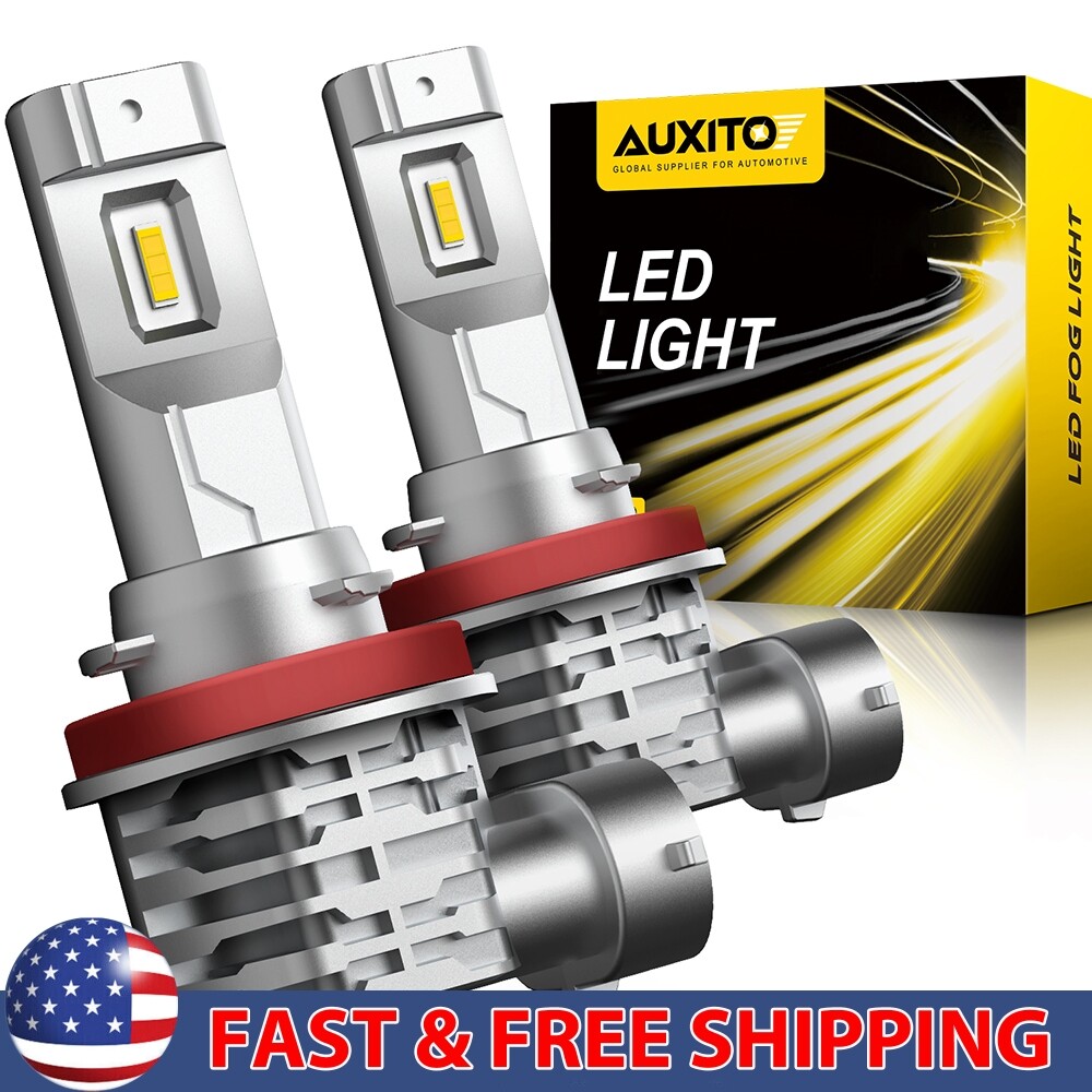 AUXITO H11 H8 LED Fog Driving Light Bulbs High Power Gold Yellow 2PCS