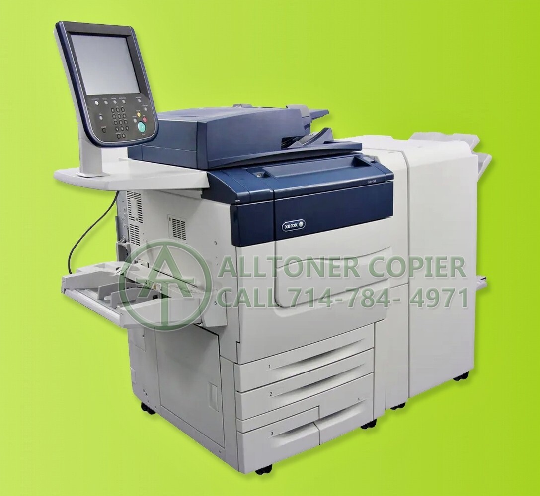 Xerox Color C60 Printer Staple Hole Punch Booklet Maker Bustled