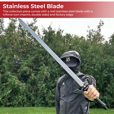 Dark Link Legend of Zelda Master Sword - Double Sided Blade - Overall 39.5''
