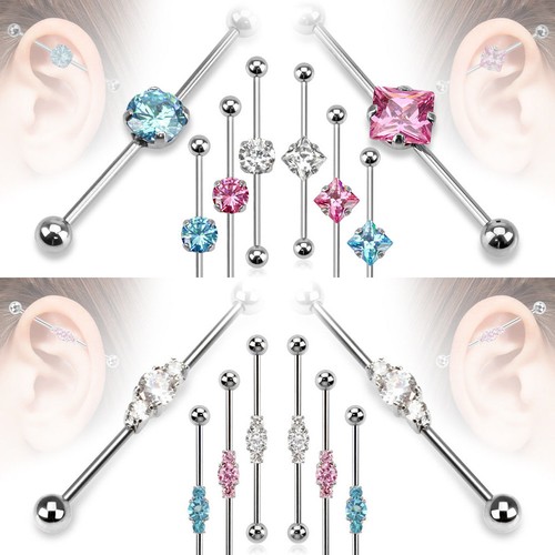 16 Mm Gold-Tone Straight Spiked Surgical Steel Barbell | In Stock! | Otsu