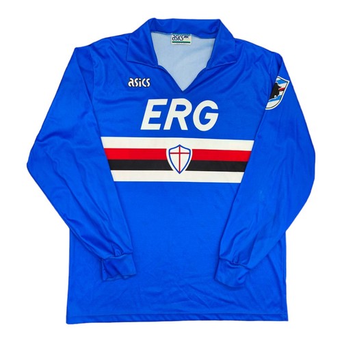 MAGLIA sampdoria asics scudetto 1990-91 VINTAGE CAMISETA CALCIO SHIRT JERSEY - Foto 2 di 9