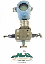 ROSEMOUNT, 3051S2CD2A, 3626 PSI, 1/2"NPT, PRESSURE TRANSMITTER W/DISPLAY, USED