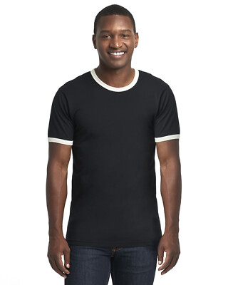 Next Level Apparel 3604 Unisex Short Sleeve Ringer Short Sleeve Stylish T-Shirt