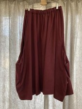 COMME des GARCONS deformed Long skirt S size dark red