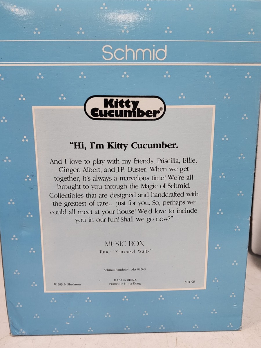 NEW IN BOX Schmid Kitty Cucumber Carousel Waltz Music Box | eBay