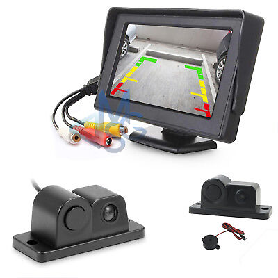 Kit retromarcia per auto con Monitor 7/" Telecamera 170° Sensore di parcheggio
