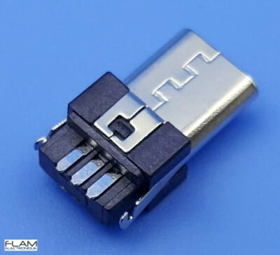 Connecteur à souder Micro USB type B Male connector to solder High quality - Photo 1/4