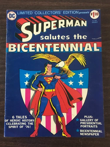 vintage National Periodical Superman Salutes the Bicentennial Treasury Edition