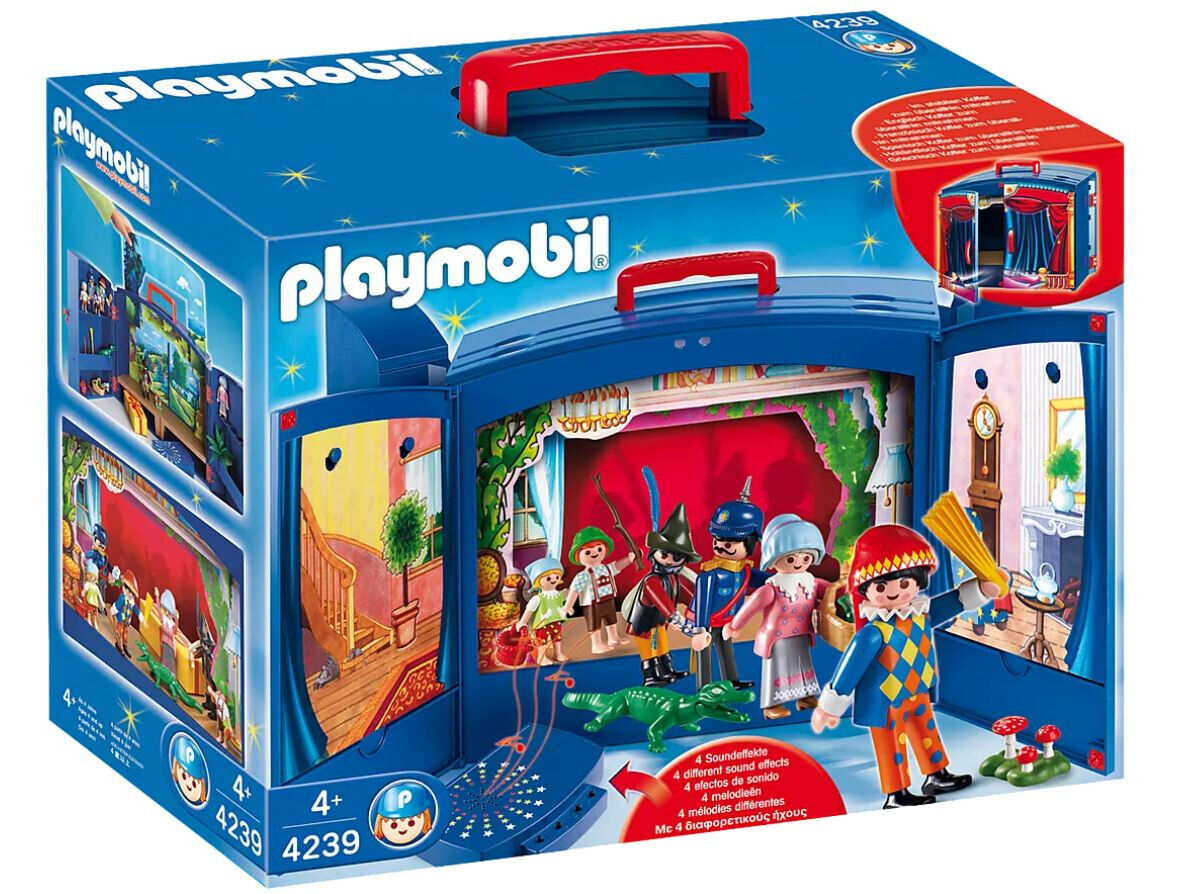 Playmobil Set Puppet Doll Theater Show Carry Case BOXED NEW | eBay