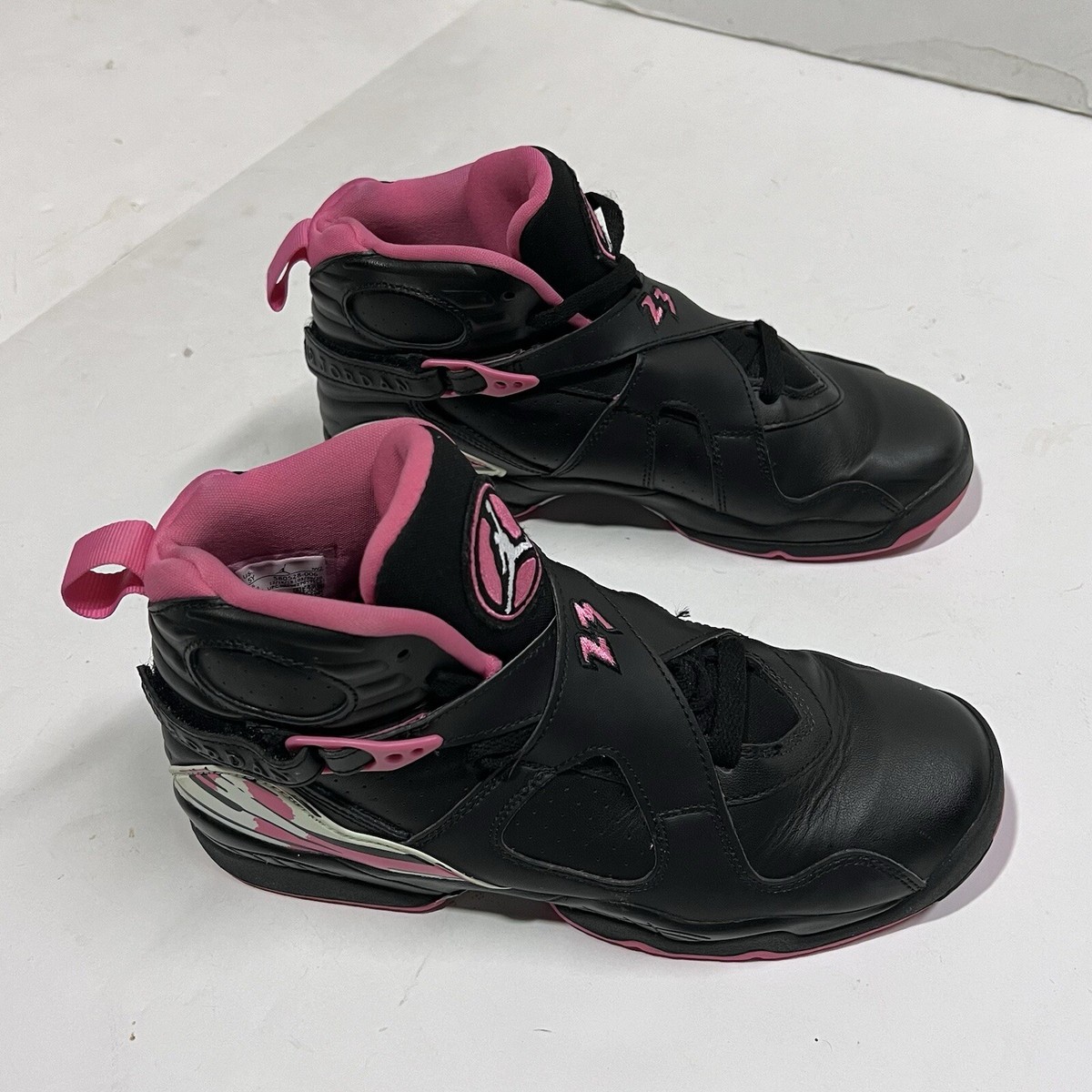 Air Jordan 8 Pinksicle Black Pink Size 6.5 Y Women's Size 8
