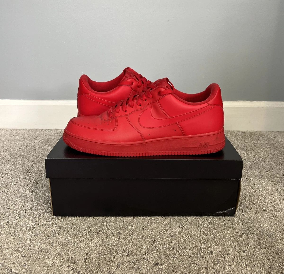 Nike Air Force 1 Low Triple Red Size 15
