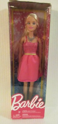 Blond Barbie Doll w Pink Sun Dress Green Heels Girls Pretend & Play Toy  Ages 3+ | eBay