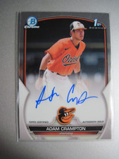 2023 BOWMAN CHROME 1ST CARD AUTOGRAPH ADAM CRAMPTON #CPA-CAN