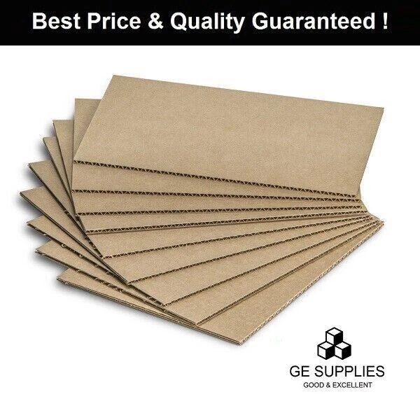 Brown Cardboard Corrugated Sheets Pads Divider Art Craft Board A5 A4 A3 A2 A1 A0 - Image 3 of 4