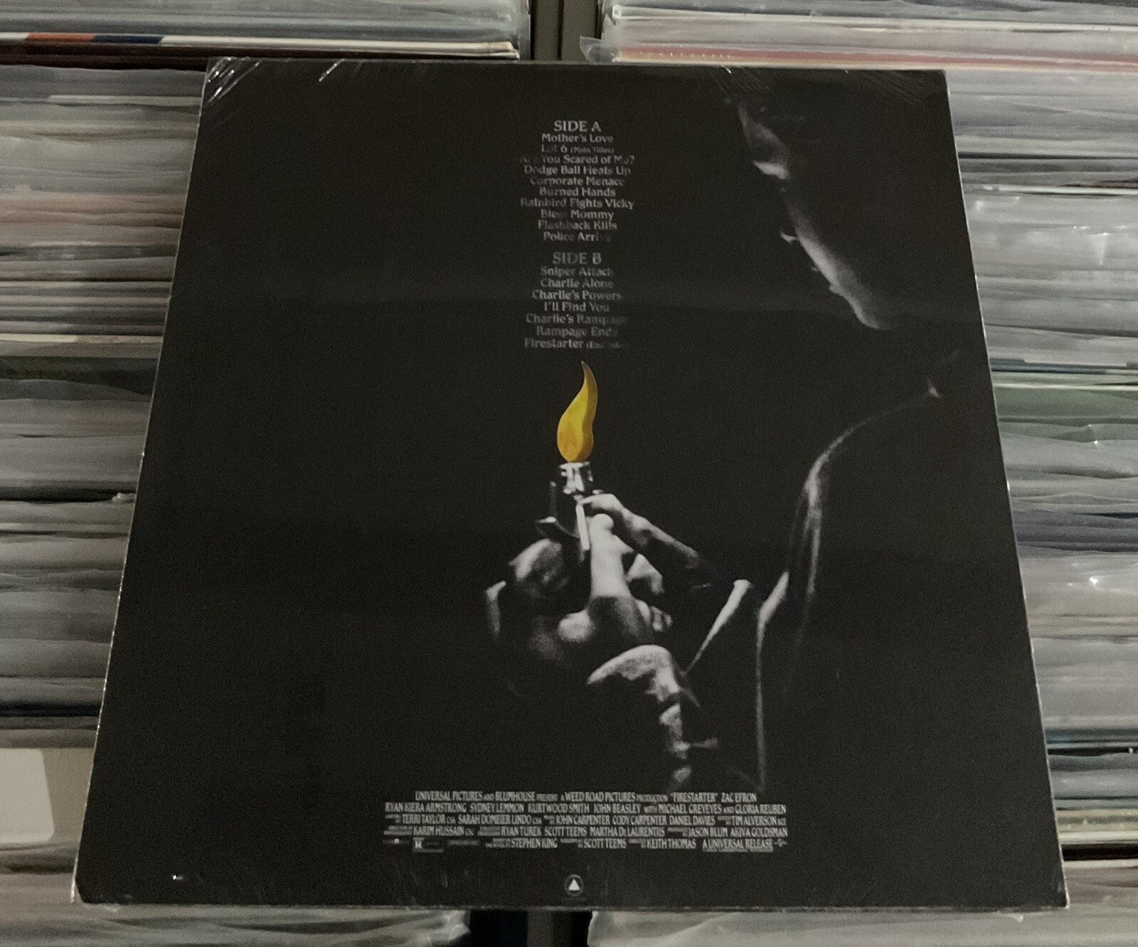 John Carpenter Firestarter Soundtrack LP On Yellow & Bone Splatter