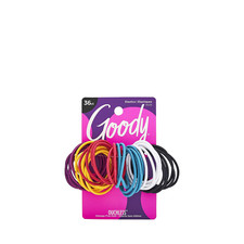 Goody Ouchless Elastic Hair Ties - 36 Ct, Brooke Assorted , 2MM Rubber Bands fo