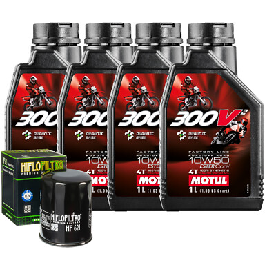 Inspektionskit Öl Motul 300V2 10W50 für Arctic Cat 1000 Thundercat 2008>2010