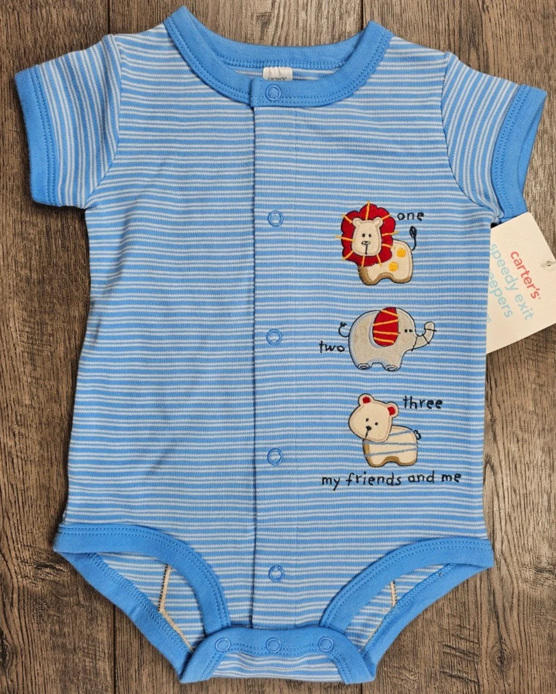 Baby Boy Clothes New Vintage Carter's 6 Month My Friends & Me Romper Outfit