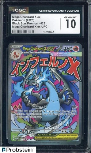 #2 2025 Pokemon MEP EN BSP Ultra Premium UPC Mega Charizard X ex CGC 10 GEM MINT