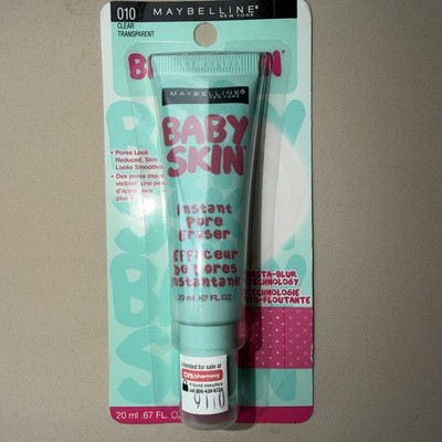 Maybelline Baby Skin Pore Eraser Primer 010 Clear 0.67oz / 20ml New In Box