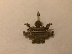 BRITISH MILITARY BRASS CAP BADGE ANSON BATTALION ROYAL NAVAL DIVISION VGC LUGS