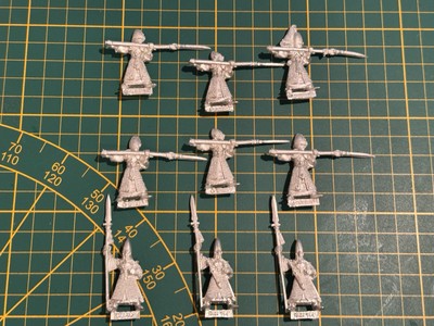 Warhammer High Elves Hochelfen 9 Classic Spearmen Metal Rare Used OOP #4