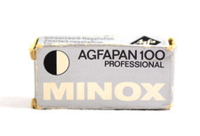 VINTAGE MINOX SUBMINIATURE CAMERA 36 EXP. AGFAPAN PRO 100 FILM NEW UNOPENED 