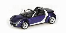 Minichamps 400032130 SMART ROADSTER CABRIO 2002 BLUE METALLIC scale model 1:43