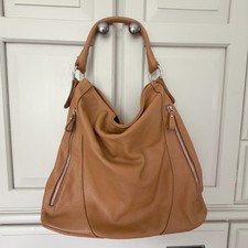 Borsa a tracolla Borse in pelle italiana hobo bag marrone cognac morbida LG USATA IN OTTIME CONDIZIONI