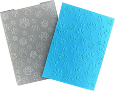 Pet Dog Paw Print Background Plastic Embossing Folders for Card Making Cat Paw P