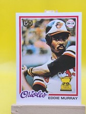 2019 Topps Iconic Card Reprints ICR-86 Eddie Murray 150th Anniversary Stamp /150
